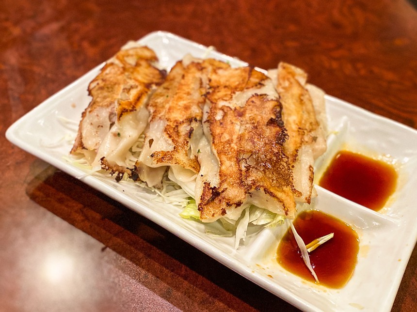 The gyoza here is open-ended. - HANK VAUGHN