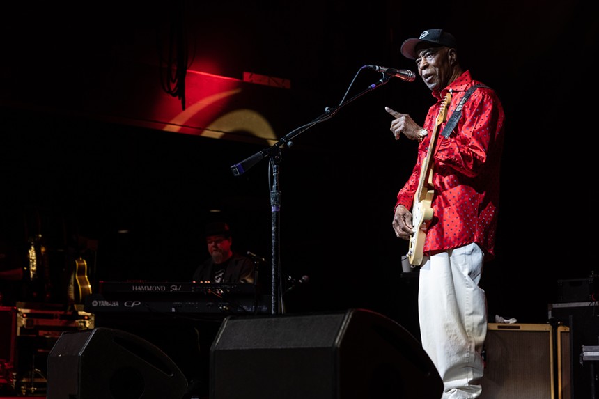 Buddy Guy cursed up a storm at his show because of hip-hop. - ANDREW SHERMAN