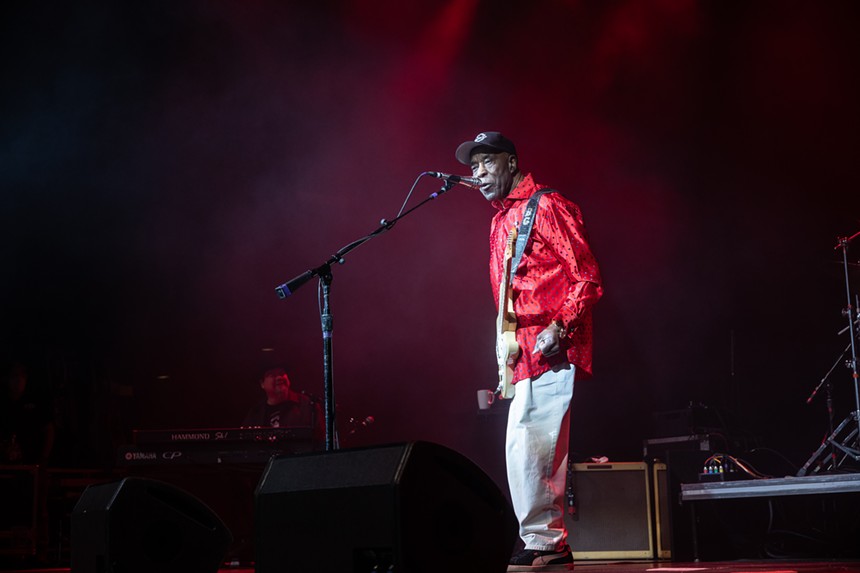 Buddy Guy had great, albeit sarcastic, words for the audience at his Dallas who on Tuesday. - ANDREW SHERMAN