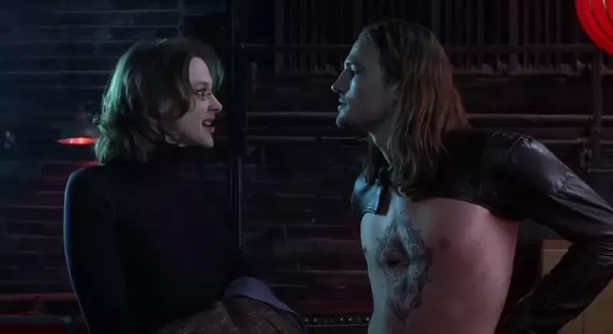 Lucas Babin, right, flirts with Joan Cusack in the 2003 film School of Rock. - SCREENSHOT FROM YOUTUBE