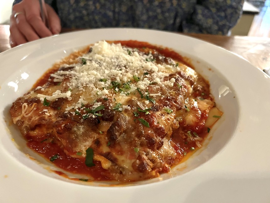 You can taste the hours spent on Carbone's tremendous lasagna Bolognese. - CHRIS WOLFGANG