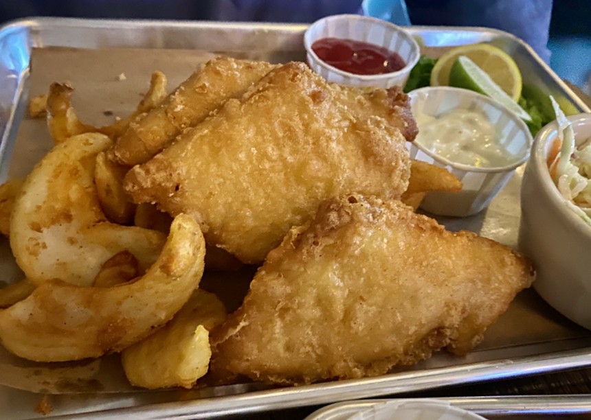 The fish and chips are still on the menu, although the thinly-sliced pub chips are gone. - LAUREN DREWES DANIELS