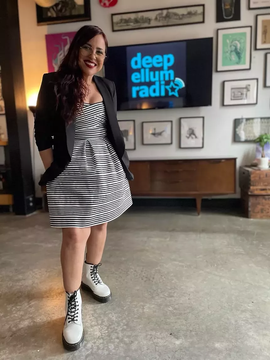 “I love saying ‘I live in Deep Ellum’ It's so cool," Veronica Young says of the neighborhood she presents online. - AUSTIN YOUNG