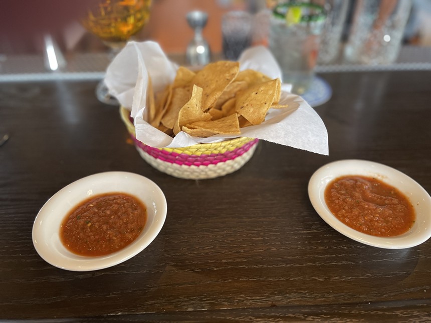 Chips and salsa are all made in-house. - ANGIE QUEBEDEAUX
