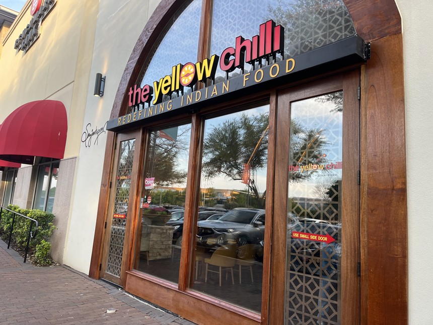 The Yellow Chilli in located in the Shops at Legacy in Plano. - ANISHA HOLLA
