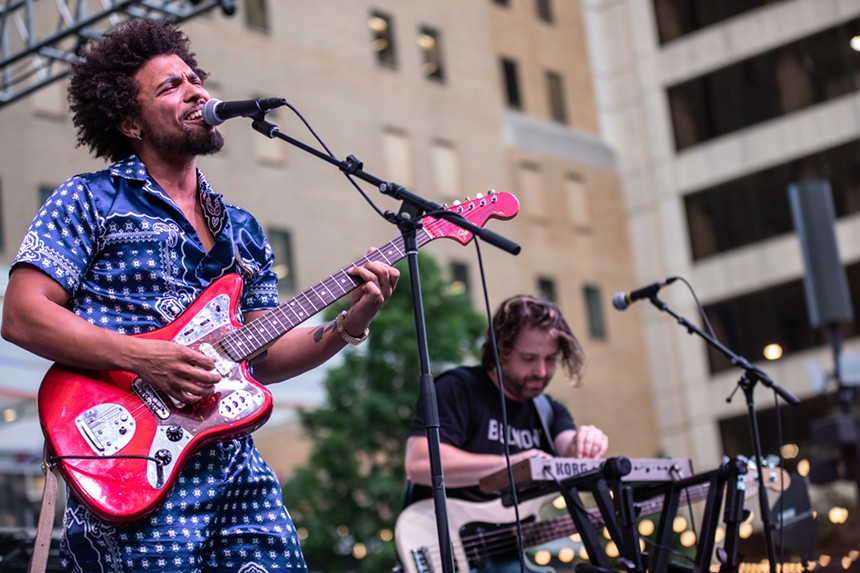 Devon Gilfillian brought the soul to an Independence Day party in Dallas. - ANDREW SHERMAN