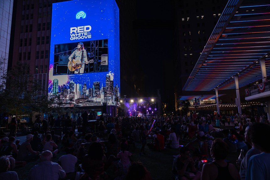The AT&T Discovery District was the perfect setting for a night of Fourth of July concerts. - ANDREW SHERMAN