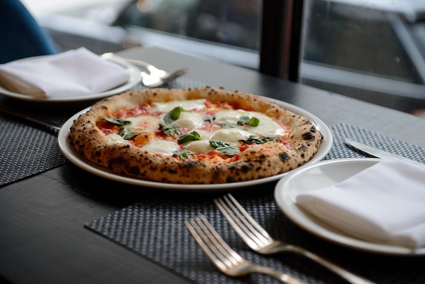Margherita pizza at Partenope - ALISON MCLEAN