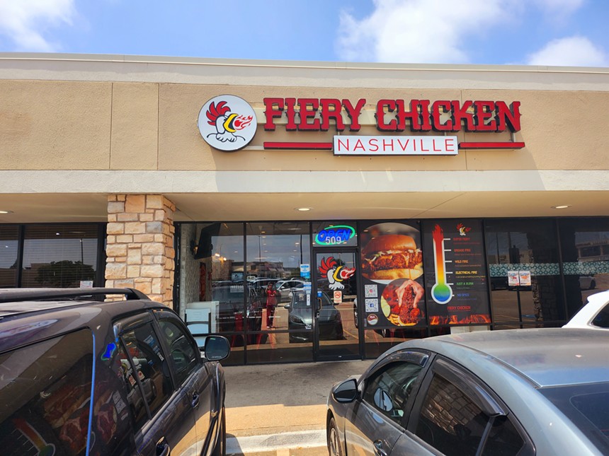 Fiery Hot Nashville Chicken front of store
