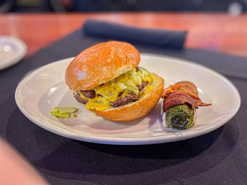 Kenny's Burger Joint's old-fashioned double-double.