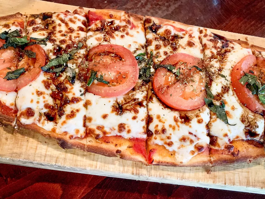 Margarita flatbread at Zin Zen