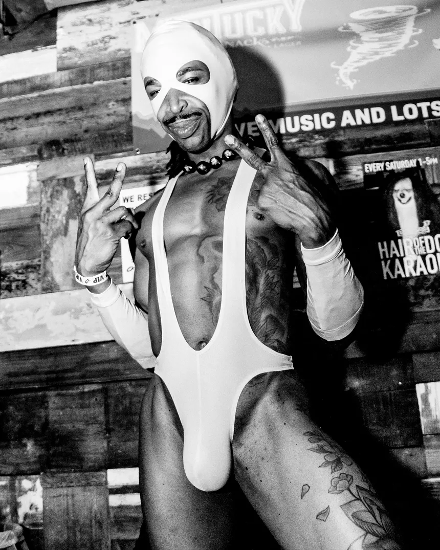 Celebrating gay pride at the Double Wide in Dallas.