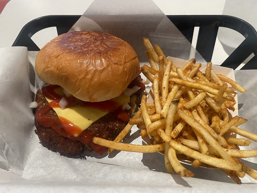 The Sandlot burger and fries