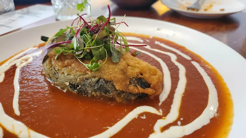 Green chile relleno at Cielito