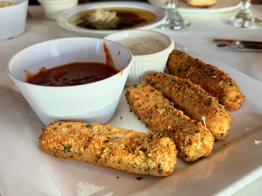 fried mozzarella at Bellini's in Dallas