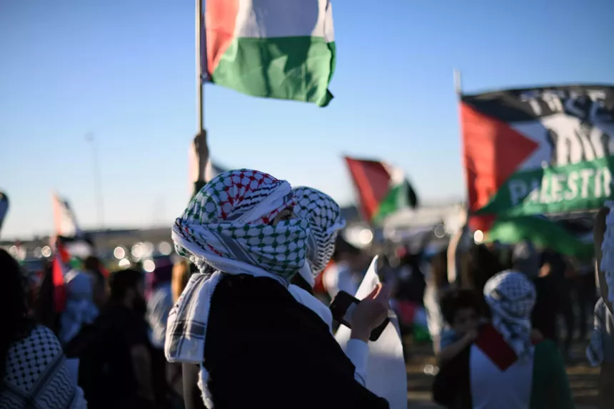 Rally for Palestine at Raytheon in Richardson