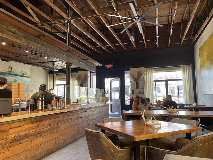 The interior of Carte Blanche.
