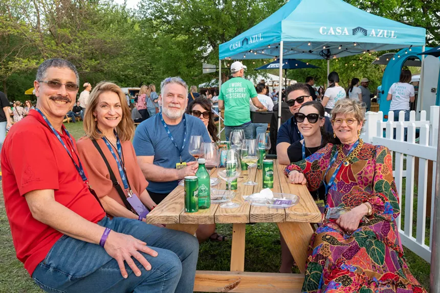a group of people at the fort worth food and wine festival