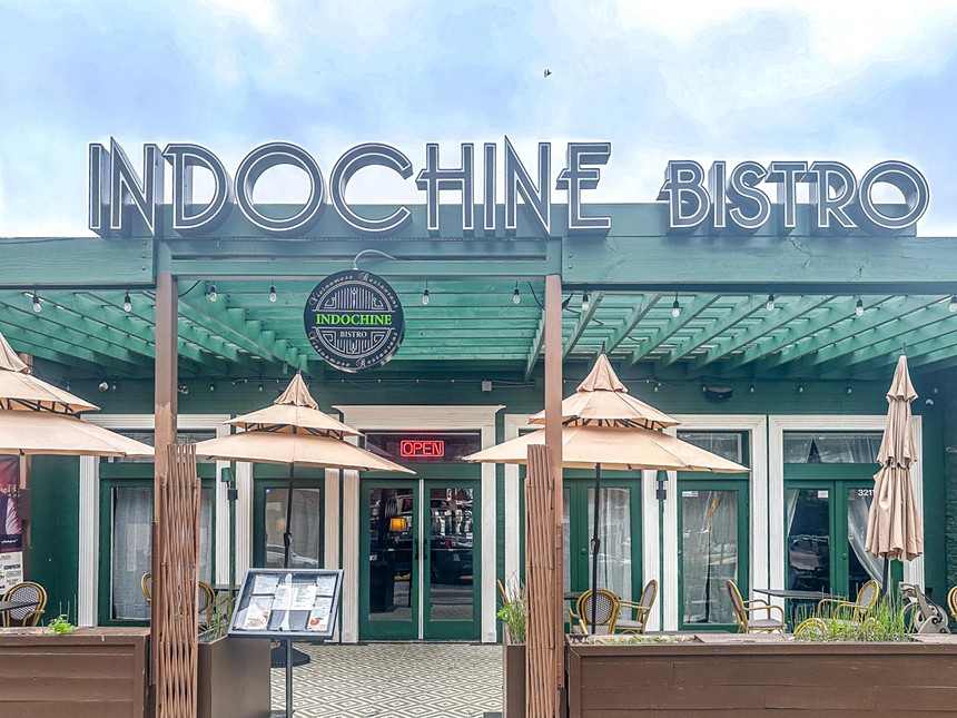 the exterior of Indochine Bistro
