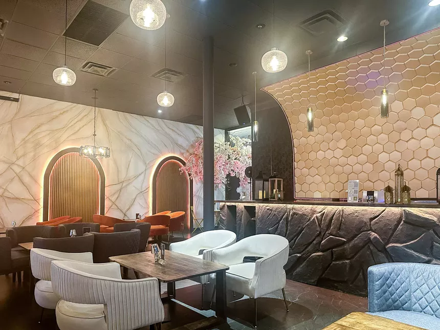 The dining room at Cavalli’s Lounge