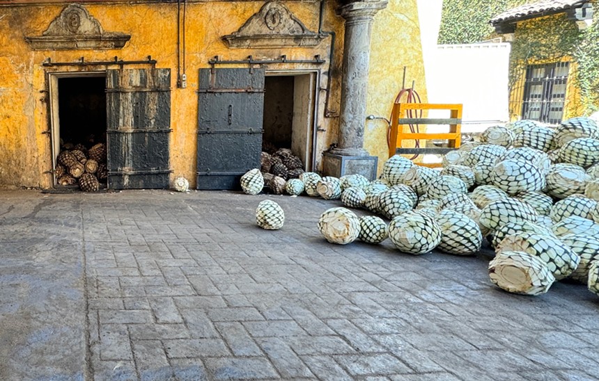Hornos at 1800 tequila factory in Tequila, Mexico