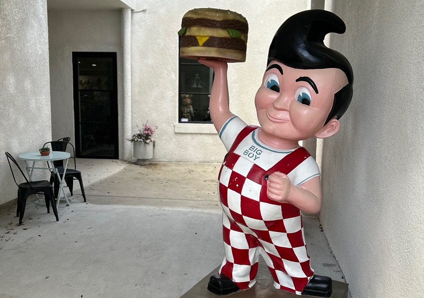 The iconic "Big Boy" figure from the original burger chain.