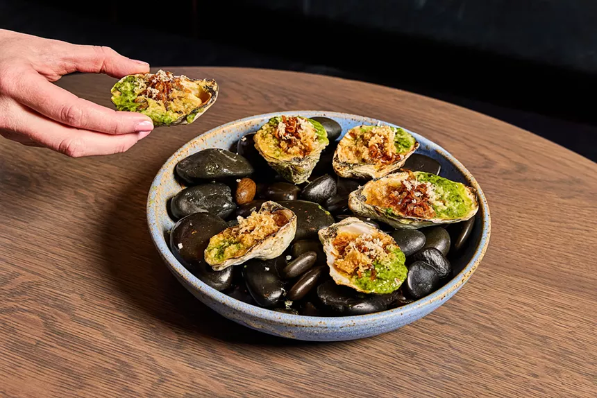 roasted oyster at Uchiko.