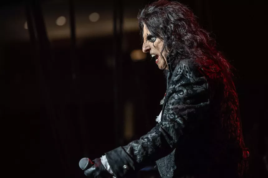 Rob Zombie and Alice Cooper performed at Fort Worth's Dickies Arena.