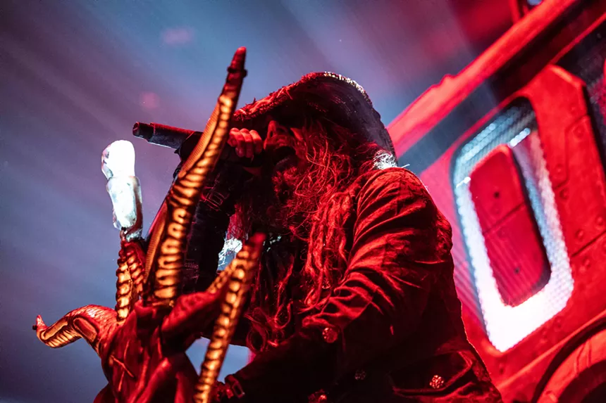 Rob Zombie and Alice Cooper performed at Fort Worth's Dickies Arena.