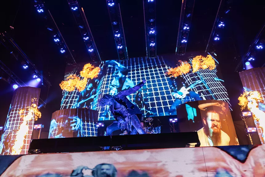 Rob Zombie and Alice Cooper performed at Fort Worth's Dickies Arena.