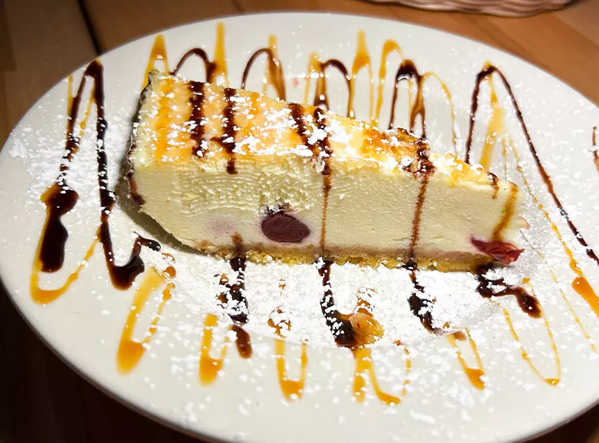 Cherry Amaretto Cheesecake
