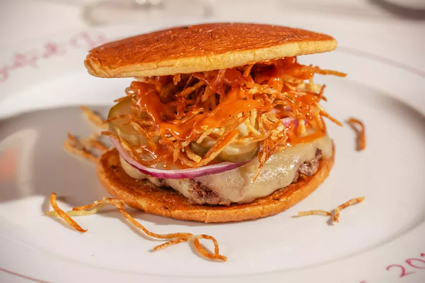 The French burger at Bar Sardine.
