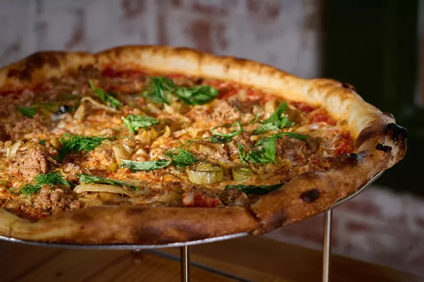 The Montclair pizza at Cenzo's.