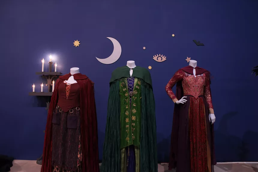Heroes & Villains: The Art of the Disney Costume on display at Arlington Museum of Art.