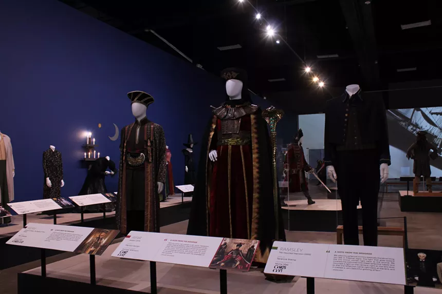Heroes & Villains: The Art of the Disney Costume on display at Arlington Museum of Art.