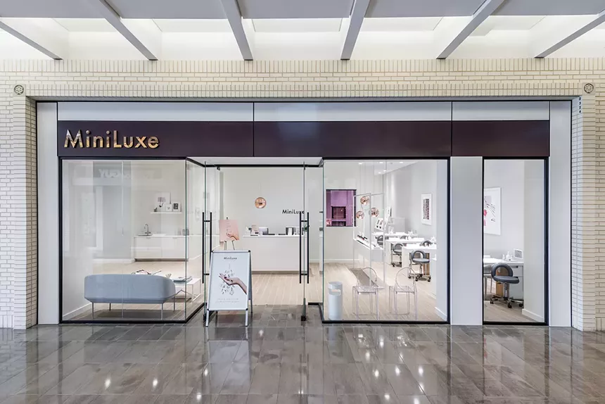 NorthPark has one of the prettiest nail salons with MiniLuxe.