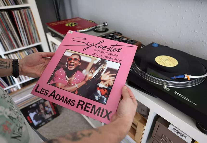 A look inside DJ Sober's vinyl collection.