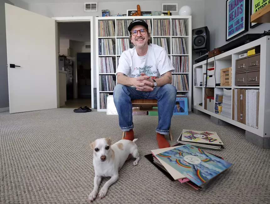 A look inside DJ Sober's vinyl collection.