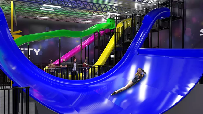 A view of the new Slick City Action Park in Arlington