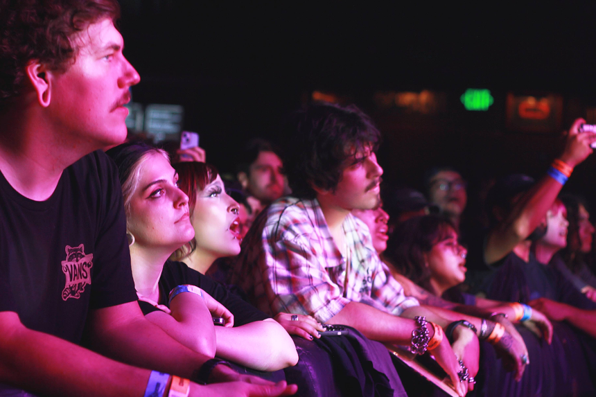 crowd watching stage