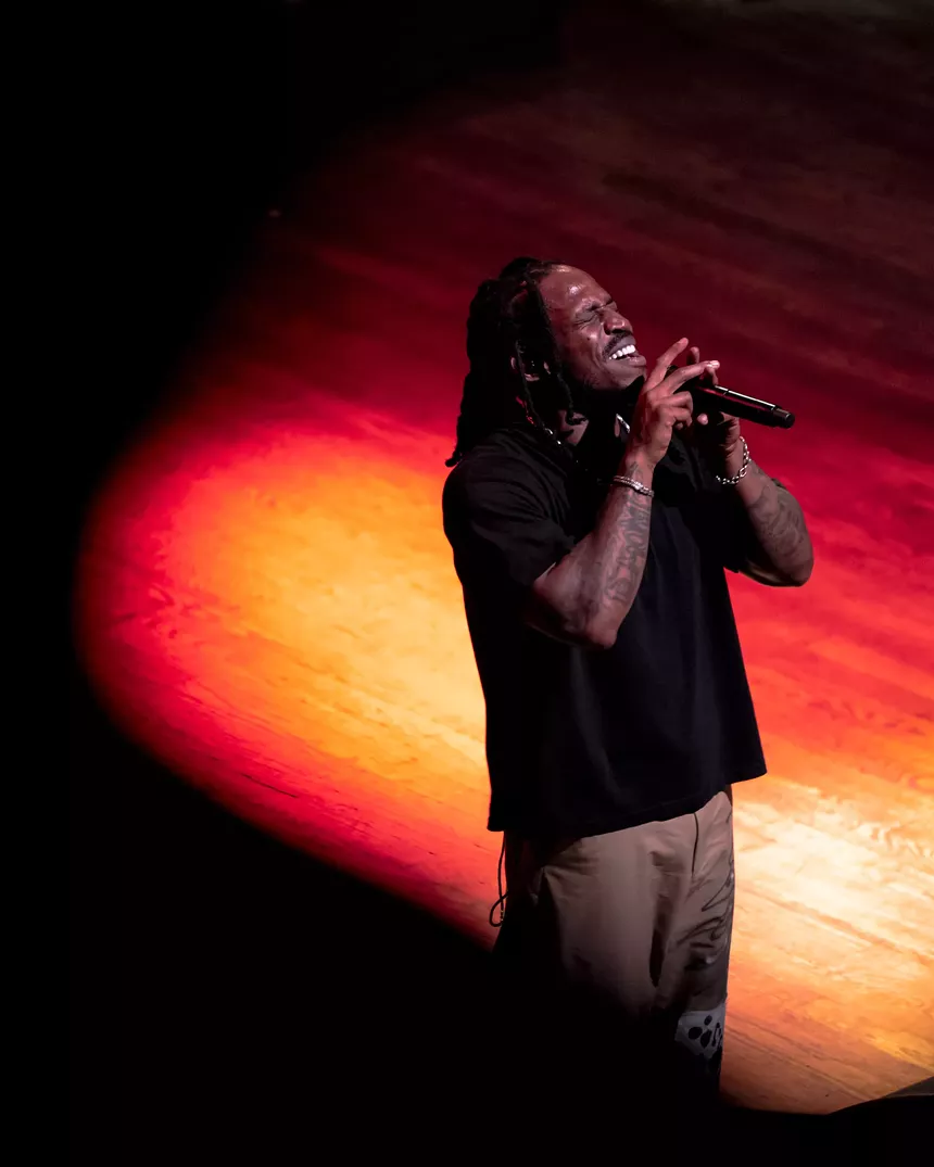 Man performing on stage