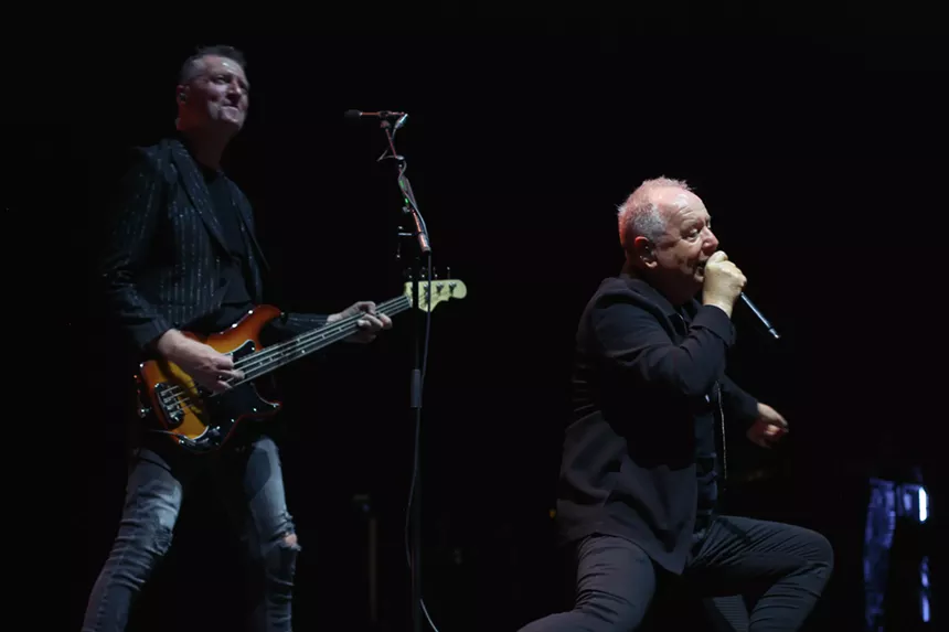 A band performing on stage