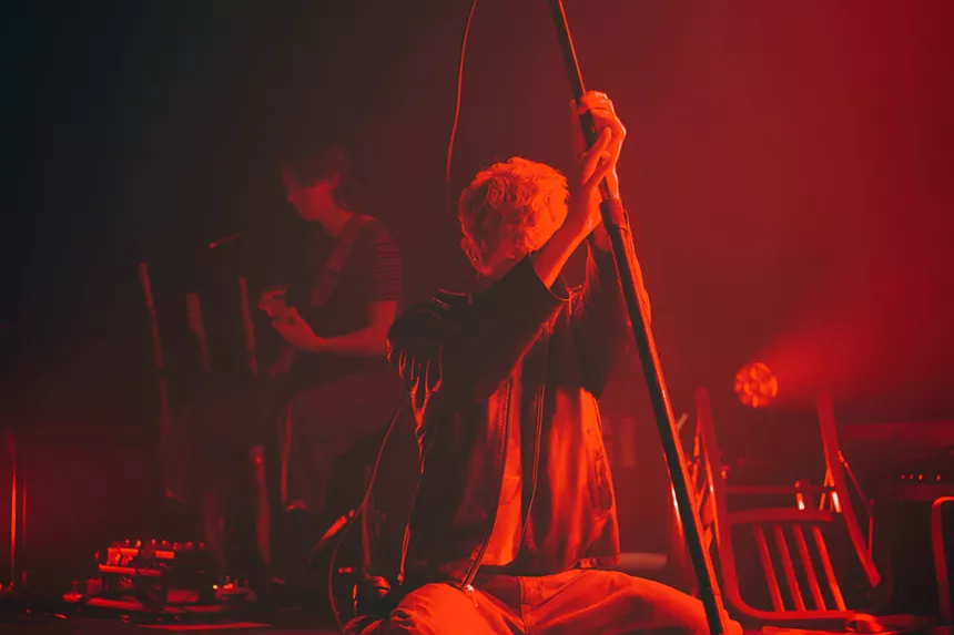 Man singing on stage