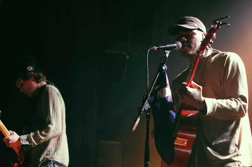 Man performing on stage