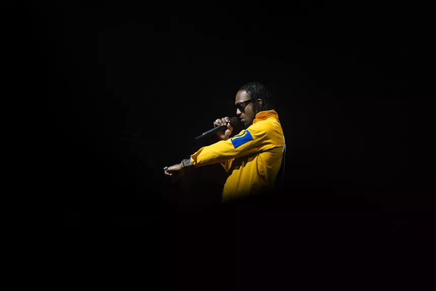 Man dancing on stage