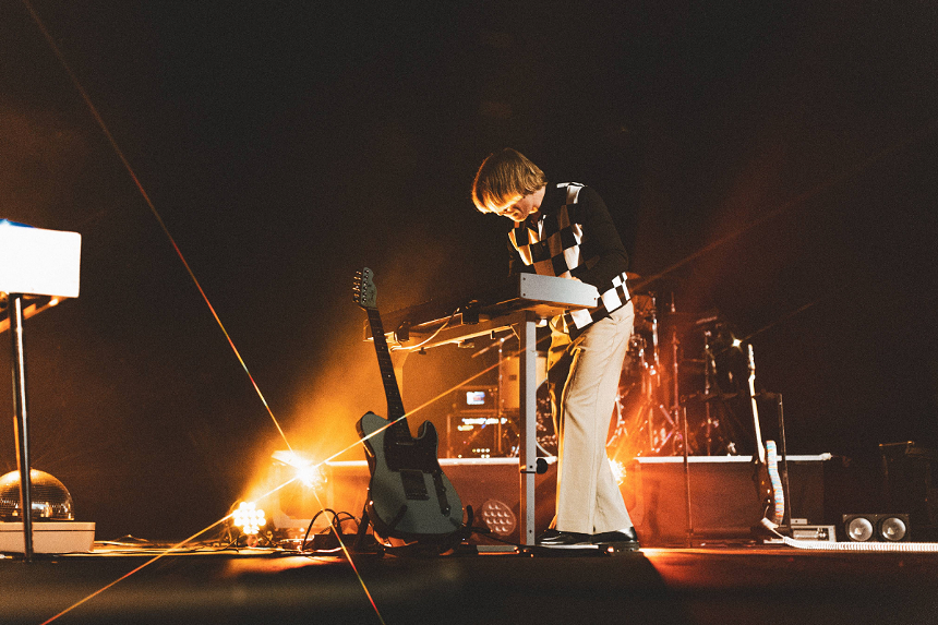 Man performing on stage