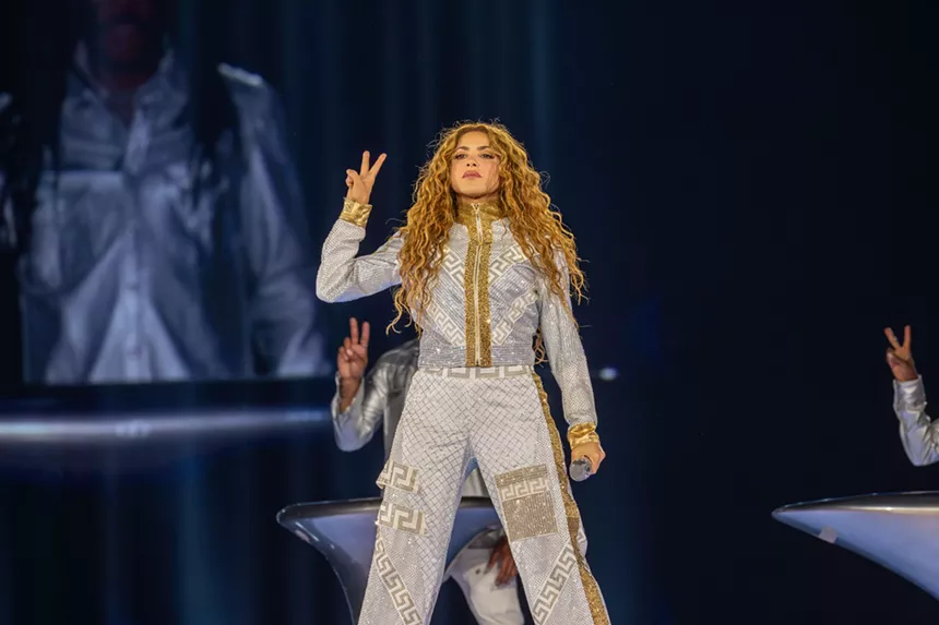 A photo of a woman on stage
