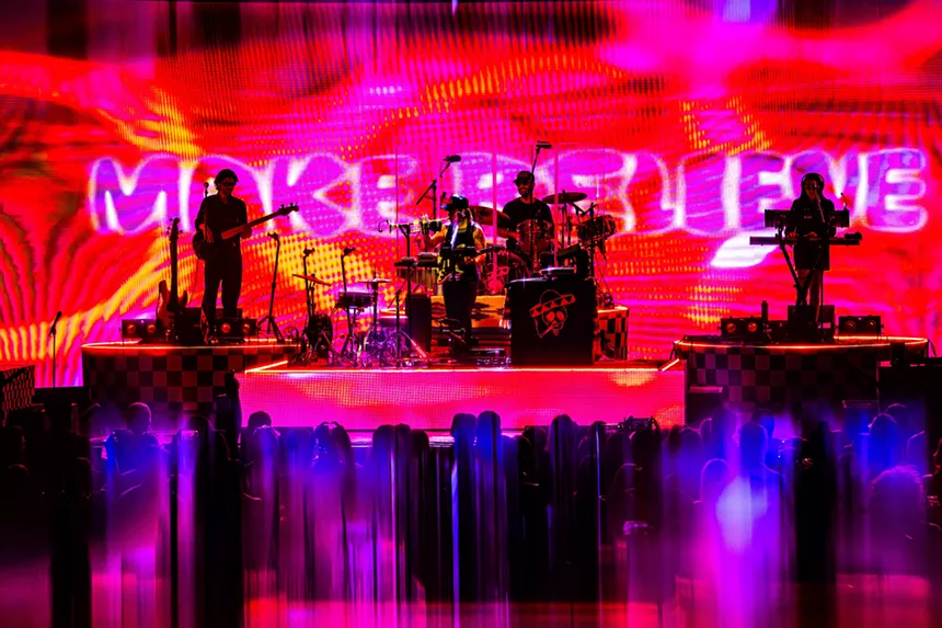Band performing on stage