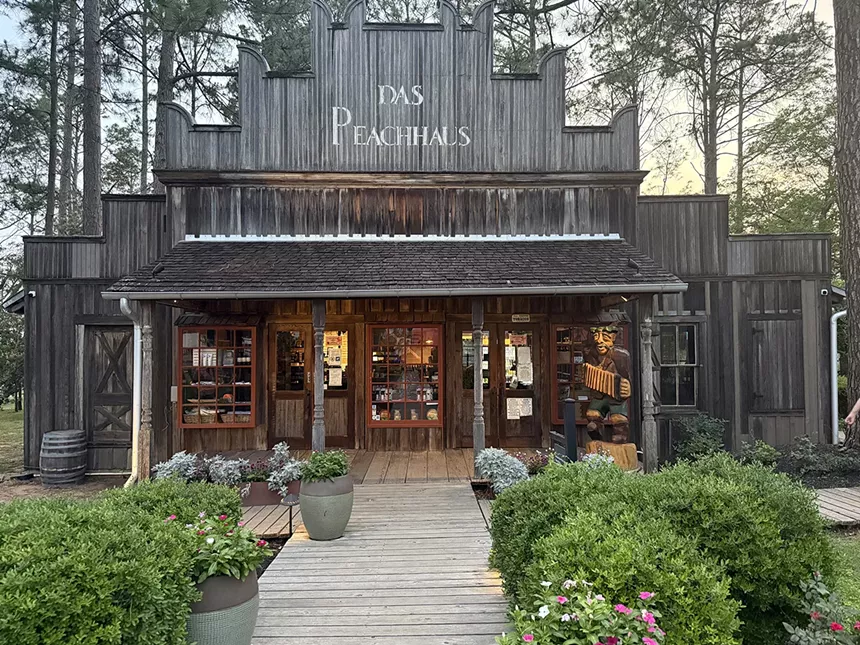 Das Peaches Haus in Fredricksburg.