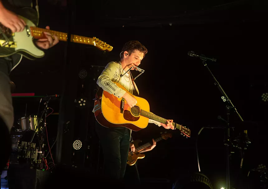 Man singing on stage